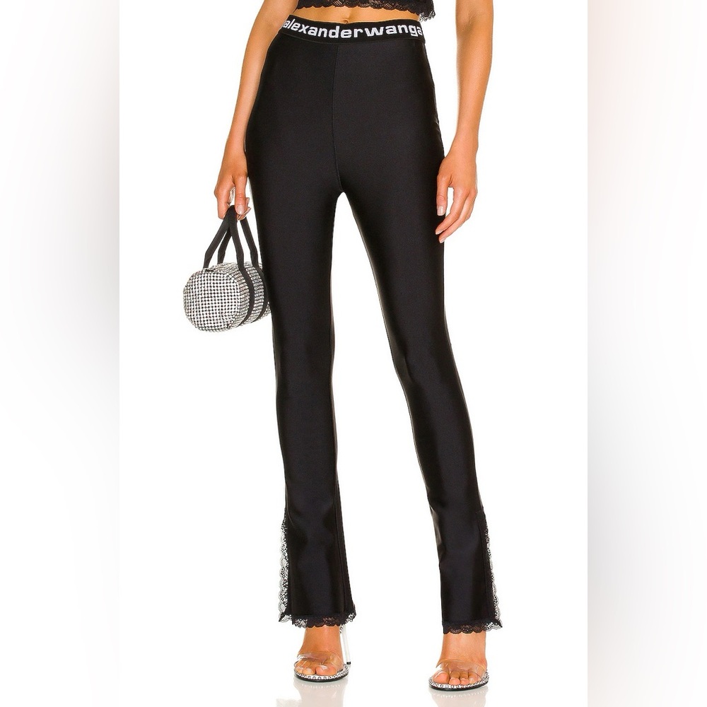 Alexander Wang Lace Slit Hem Legging